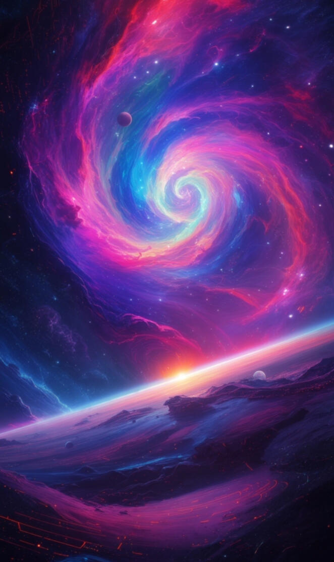 Cosmic Swirl - Galaxy Spiral