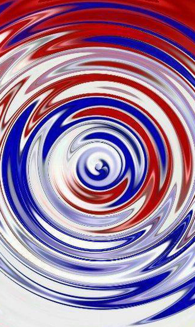 Red, White, Blue Spiral