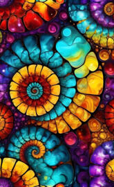 Abstract Paisley, flowers.