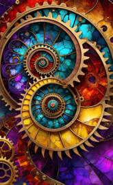 Inside mechanical dragon