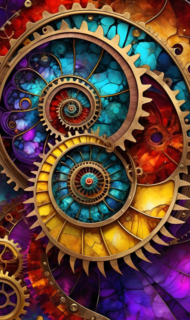 Inside mechanical dragon