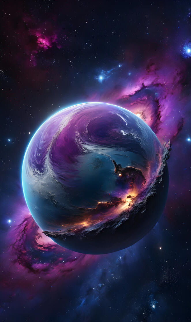 Devastation on a planet