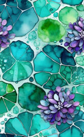 lily pads and lilacs