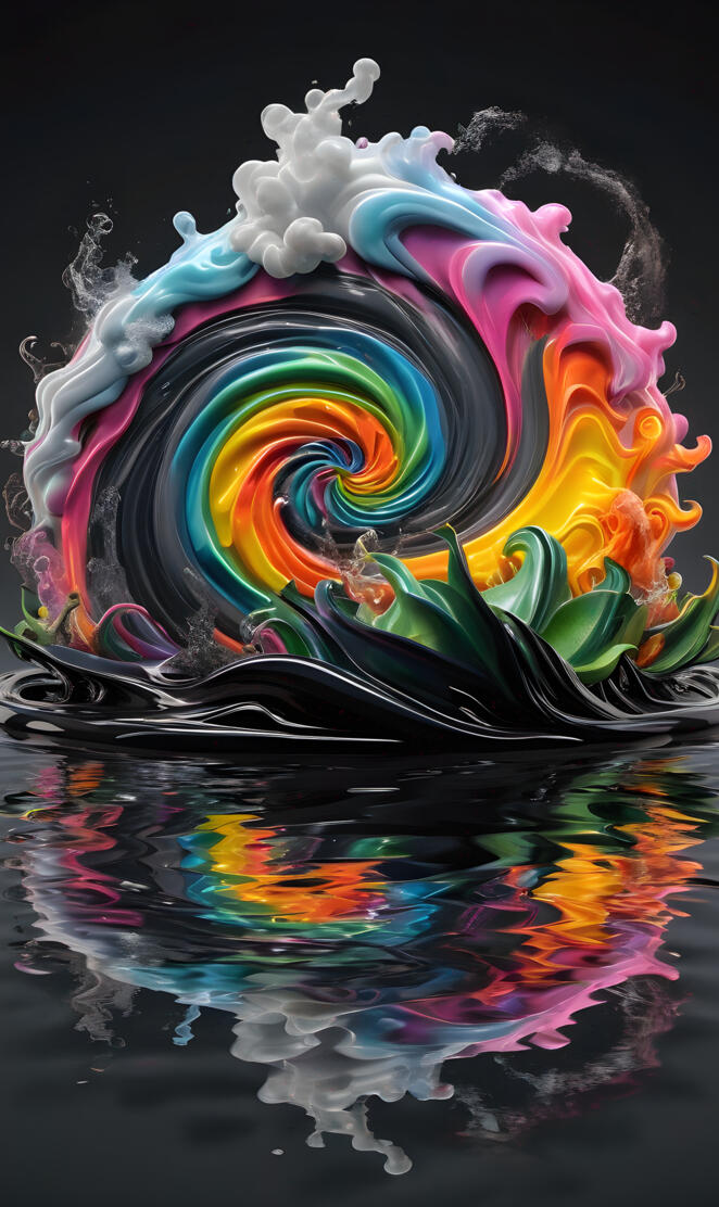 a planet with clouds and water