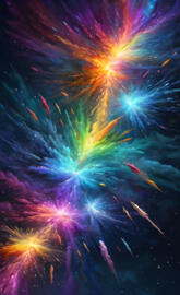 fireworks in the sky