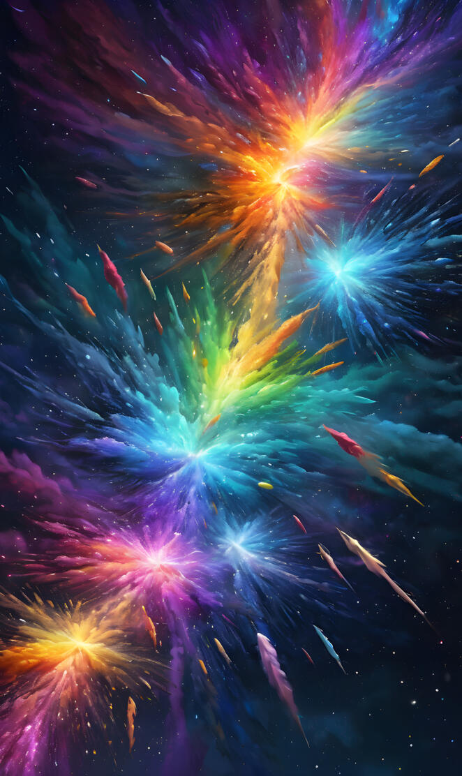 fireworks in the sky