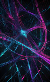 Dark Abstract neon web