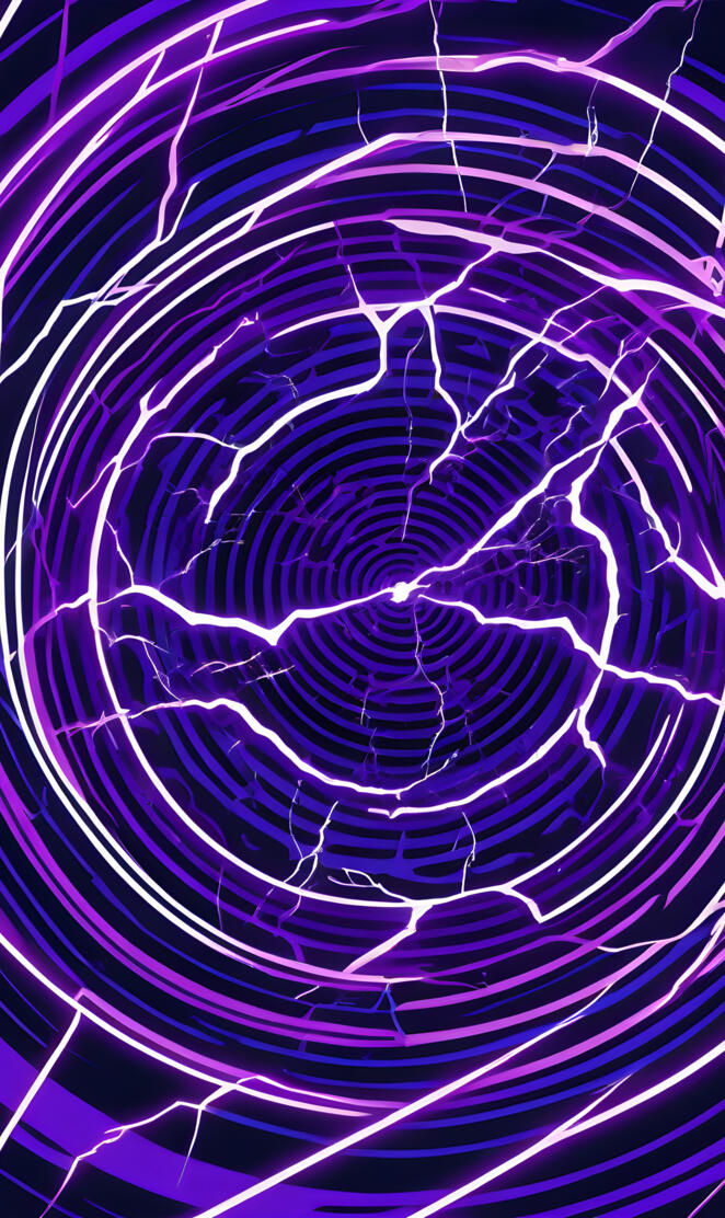 a close up of purple and white lines