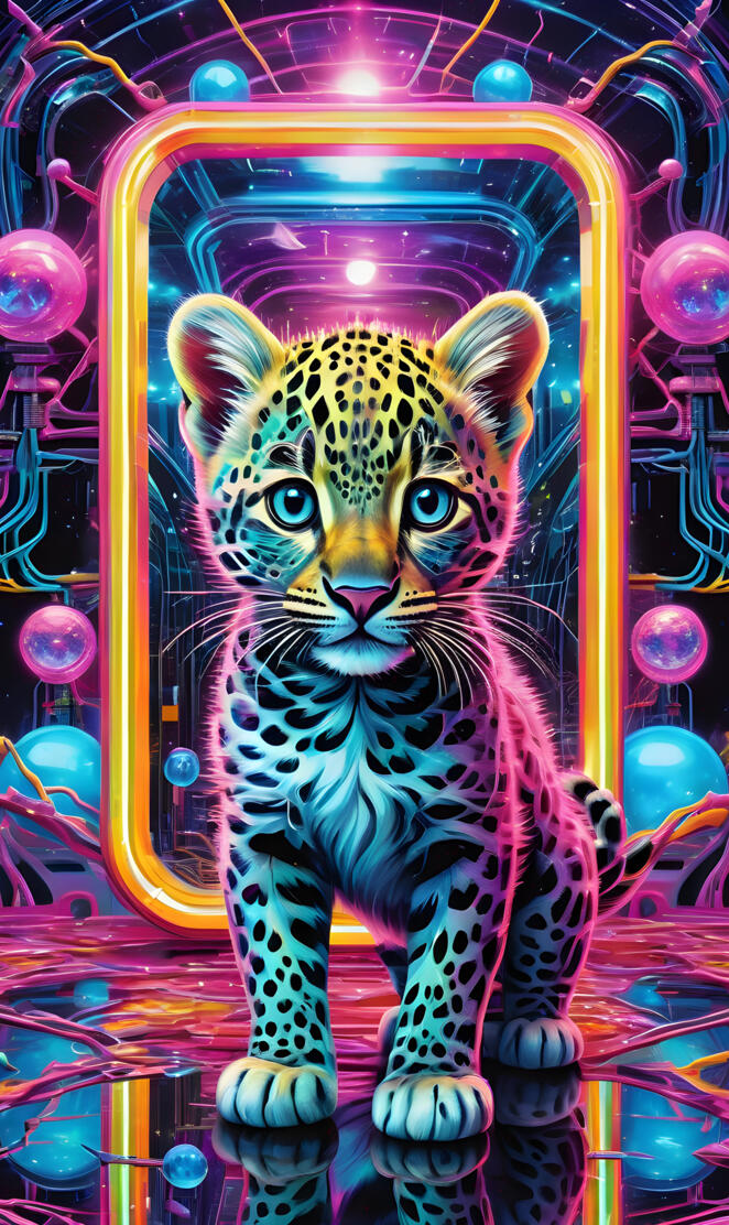 a tiger in a glass enclosure