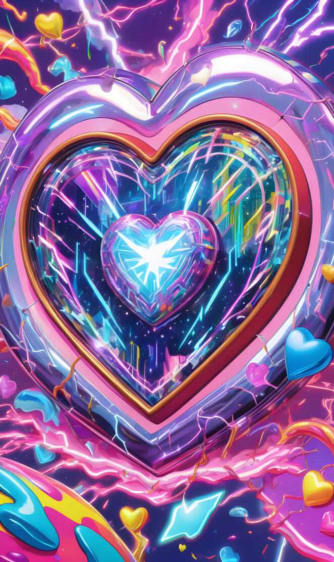 a colorful art piece