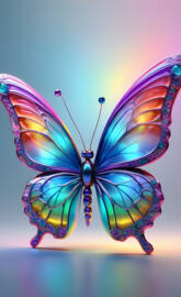 a colorful butterfly with wings