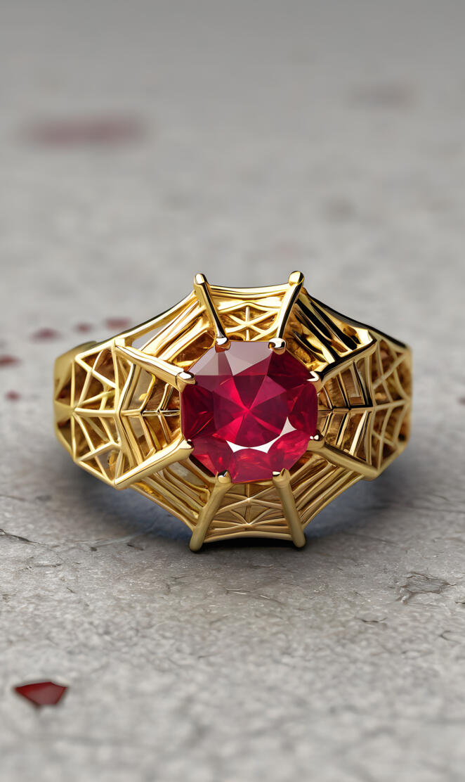 a scorpiooeo themed man's ring