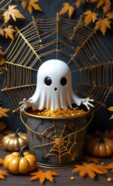 steampunk Halloween and a little ghost