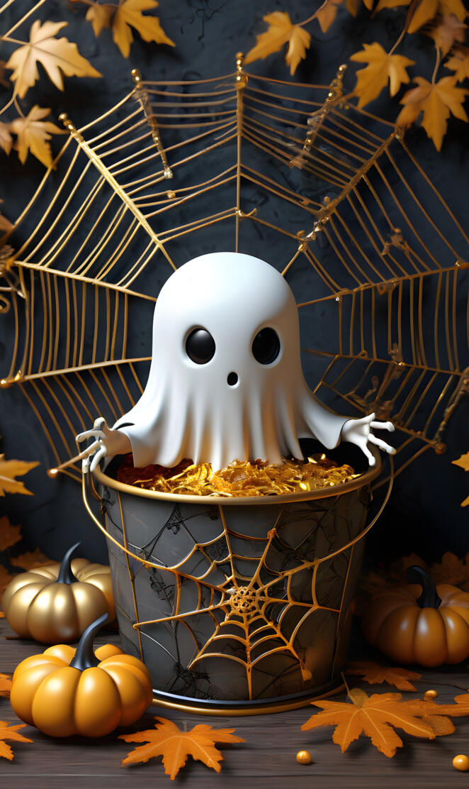 steampunk Halloween and a little ghost