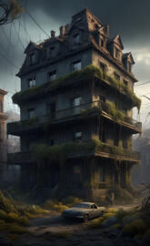 a building that has been destroyed