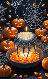 Pumpkin's, Candy Corn, Web's & a Spider Leg Candle 👻
Fuchsiamama610?