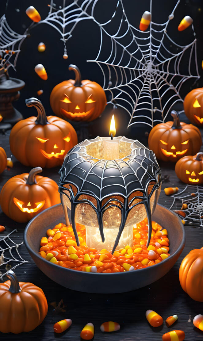 Pumpkin's, Candy Corn, Web's & a Spider Leg Candle 👻
Fuchsiamama610?