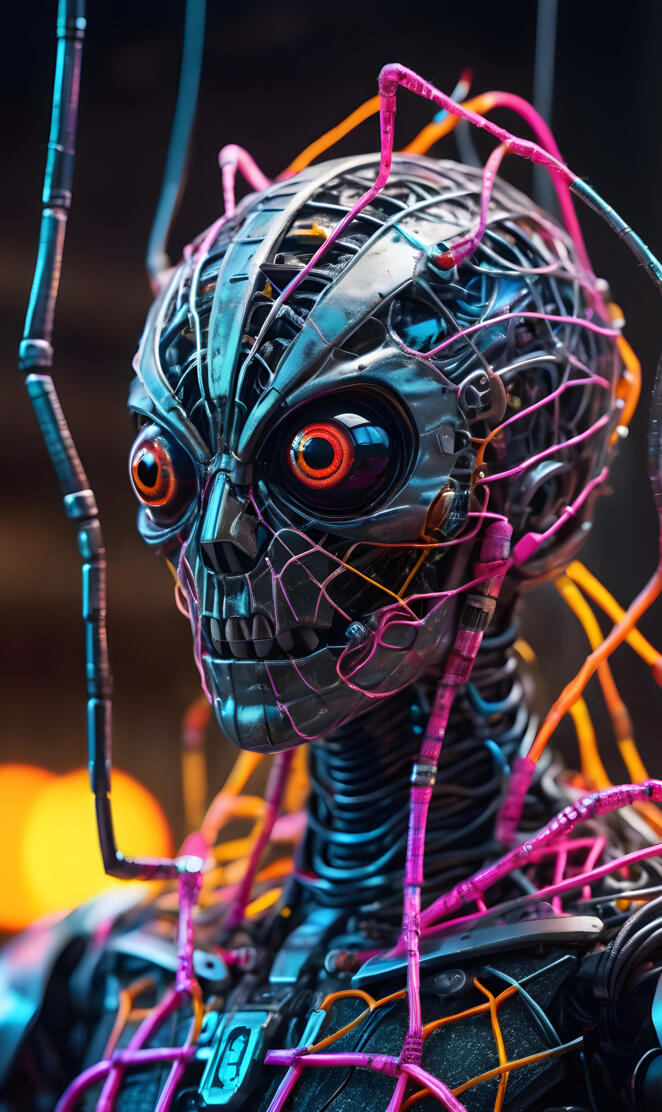 a close-up of a mask