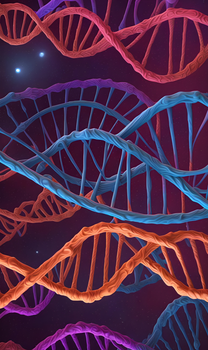 Technicolor DNA Strand