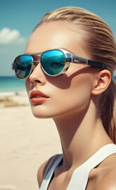 Cool Girl on the Beach