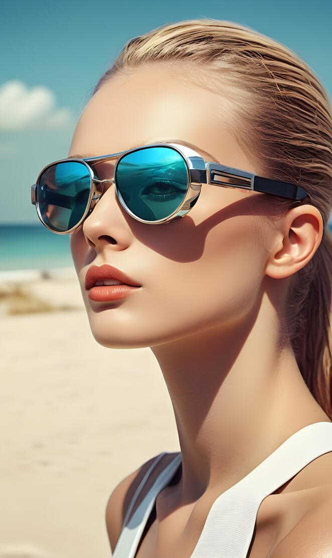 Cool Girl on the Beach