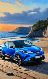Toyota C-HR am Strand