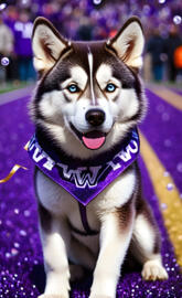 a dog wearing a vest