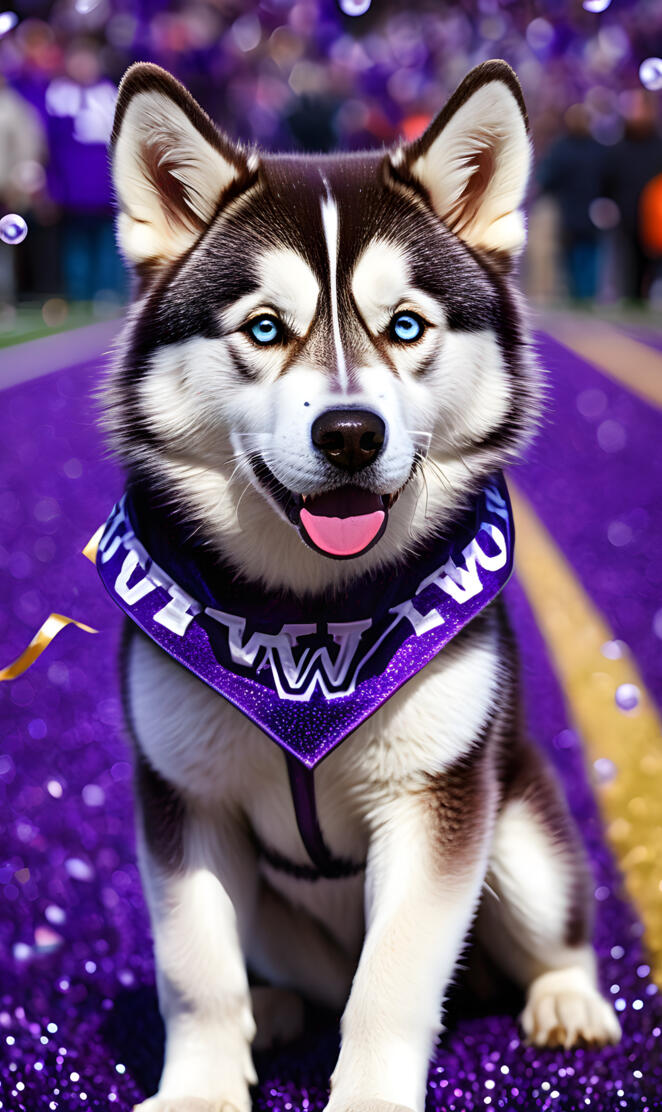 a dog wearing a vest