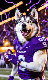 a dog wearing a jersey