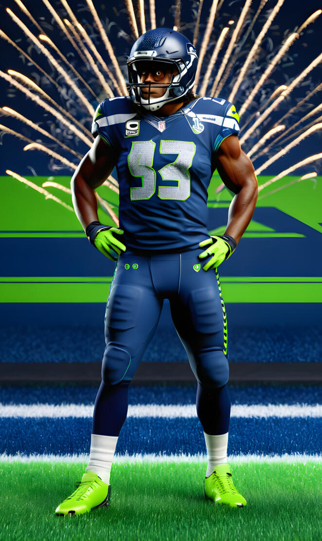 a football player in a uniform