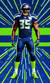 a football player in a uniform