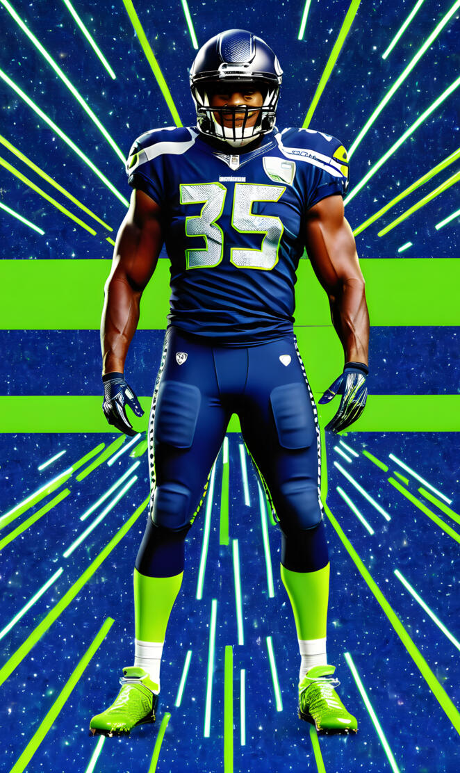 a football player in a uniform