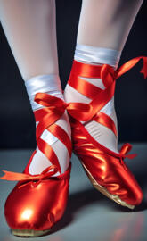 red pointe shoes 5
