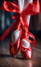 red pointe shoes 7