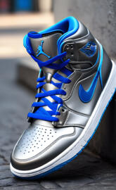 old school titanium Air Jordans 1963