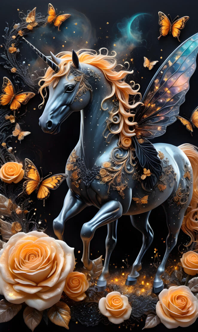 horse butterfly fly lace preach Pegasus