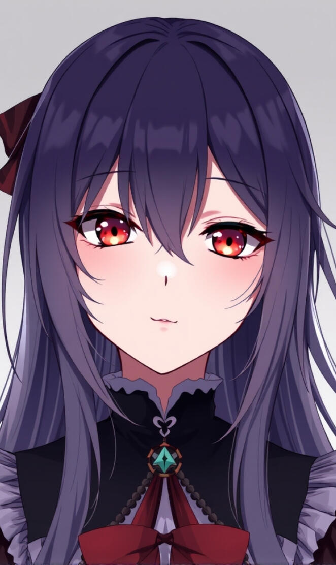 Crimson Elegance: The Enigmatic Maiden