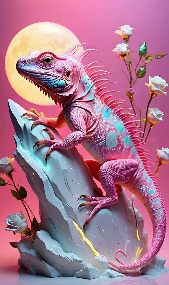 a lizard on a flower