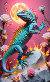 a lizard on a branch