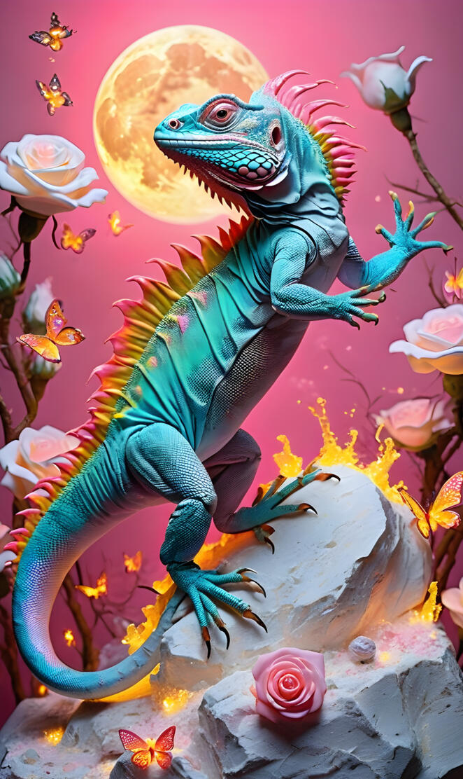 a lizard on a branch