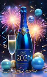 a bottle of champagne next to a glass of champagne