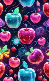 a group of colorful glass vases