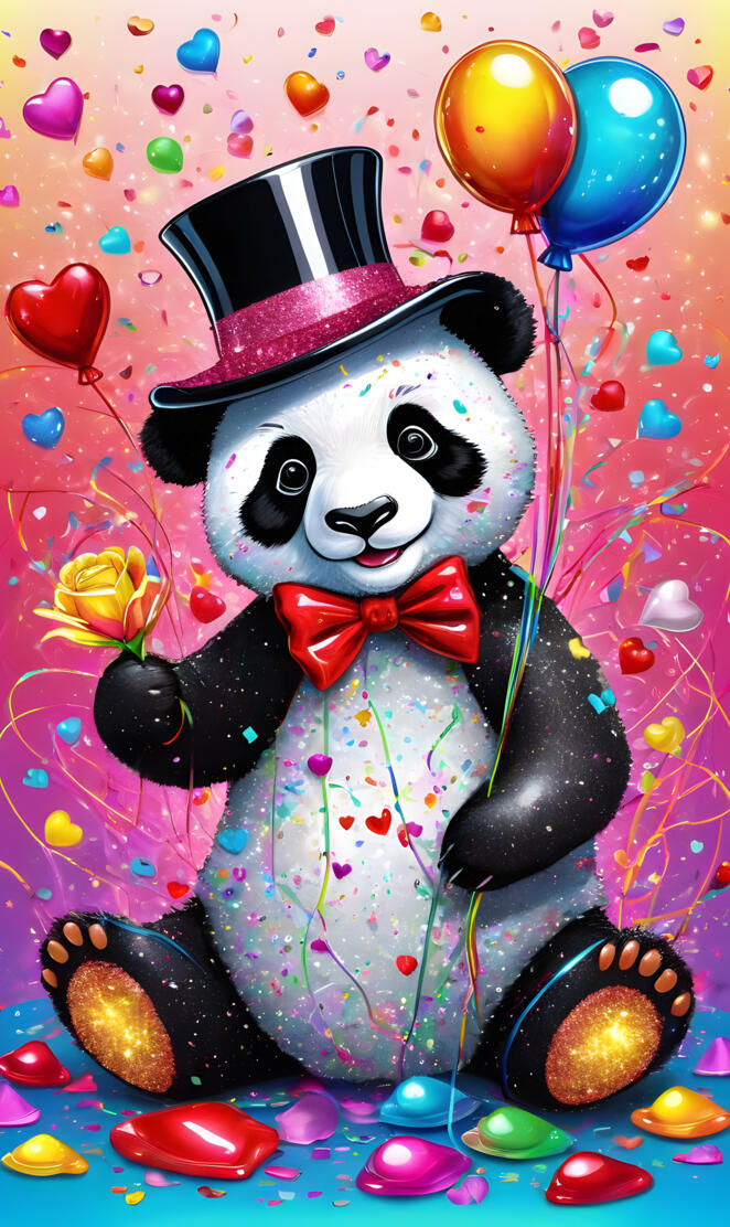 a stuffed panda bear