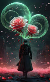 a person holding a large firework