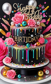 a cake with a message on it