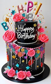 a cake with a message on it