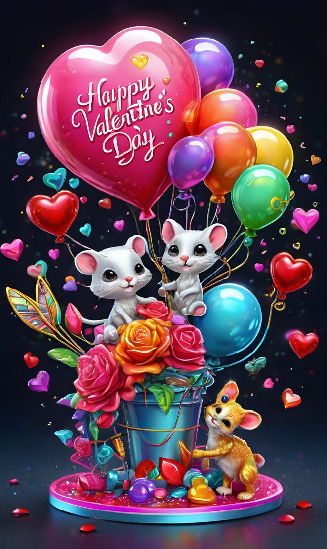 a birthday cake with a couple of animals on top