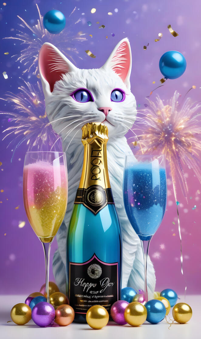 a cat drinking from a bottle