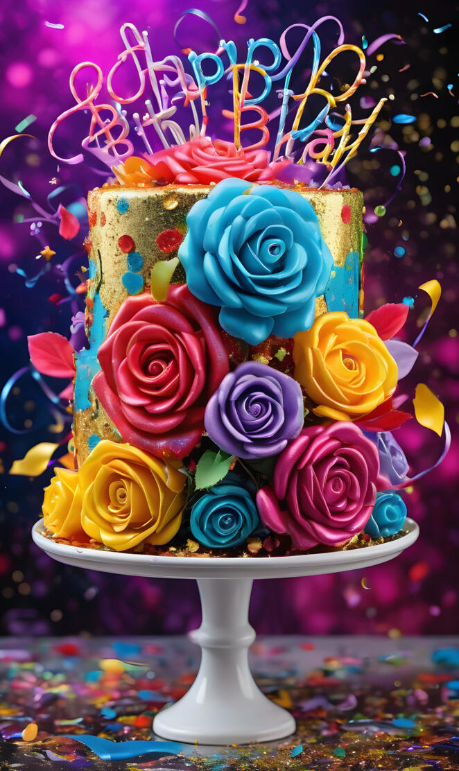 a vase of colorful flowers