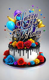 a cake with a message on it